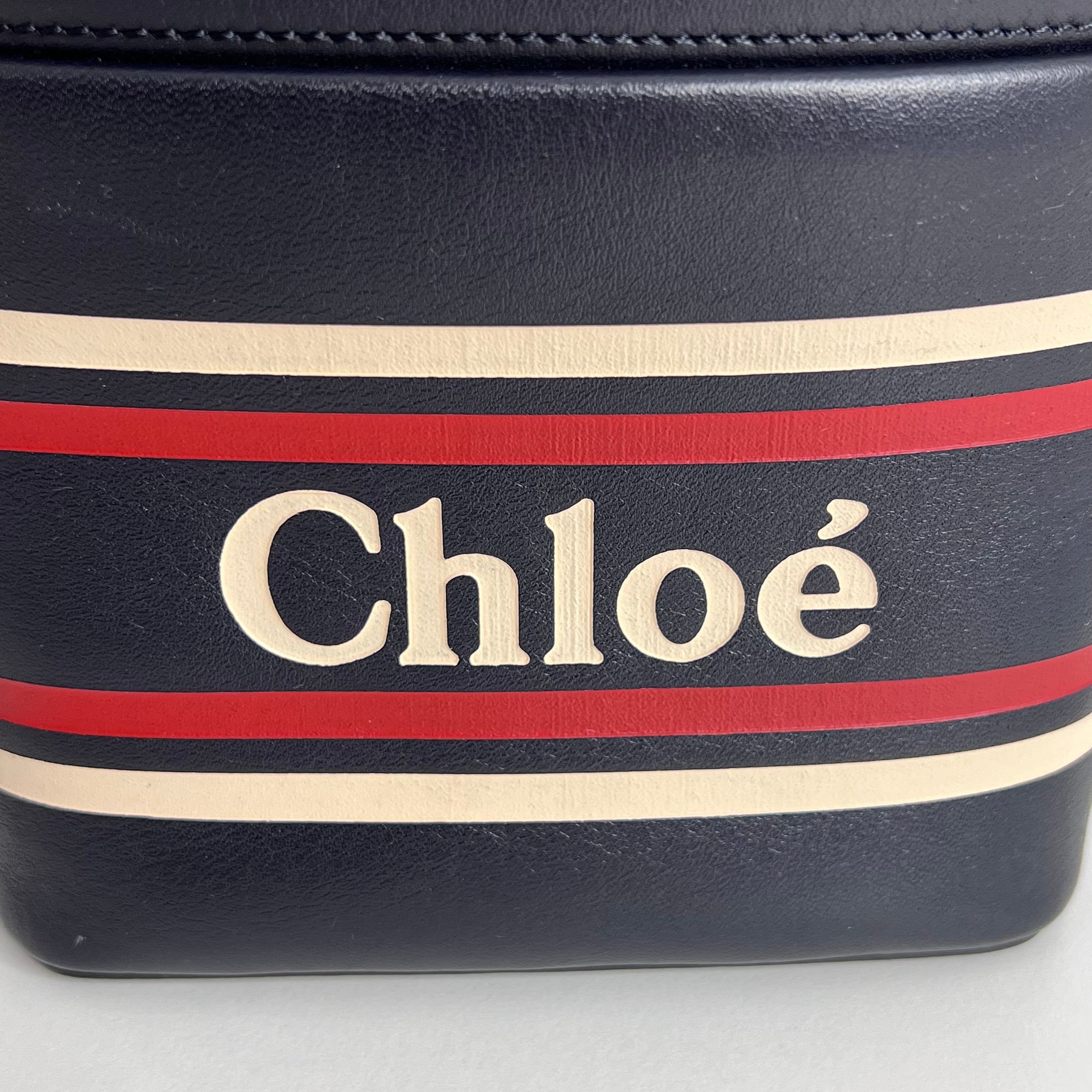 Navy Roy Mini Bucket Bag