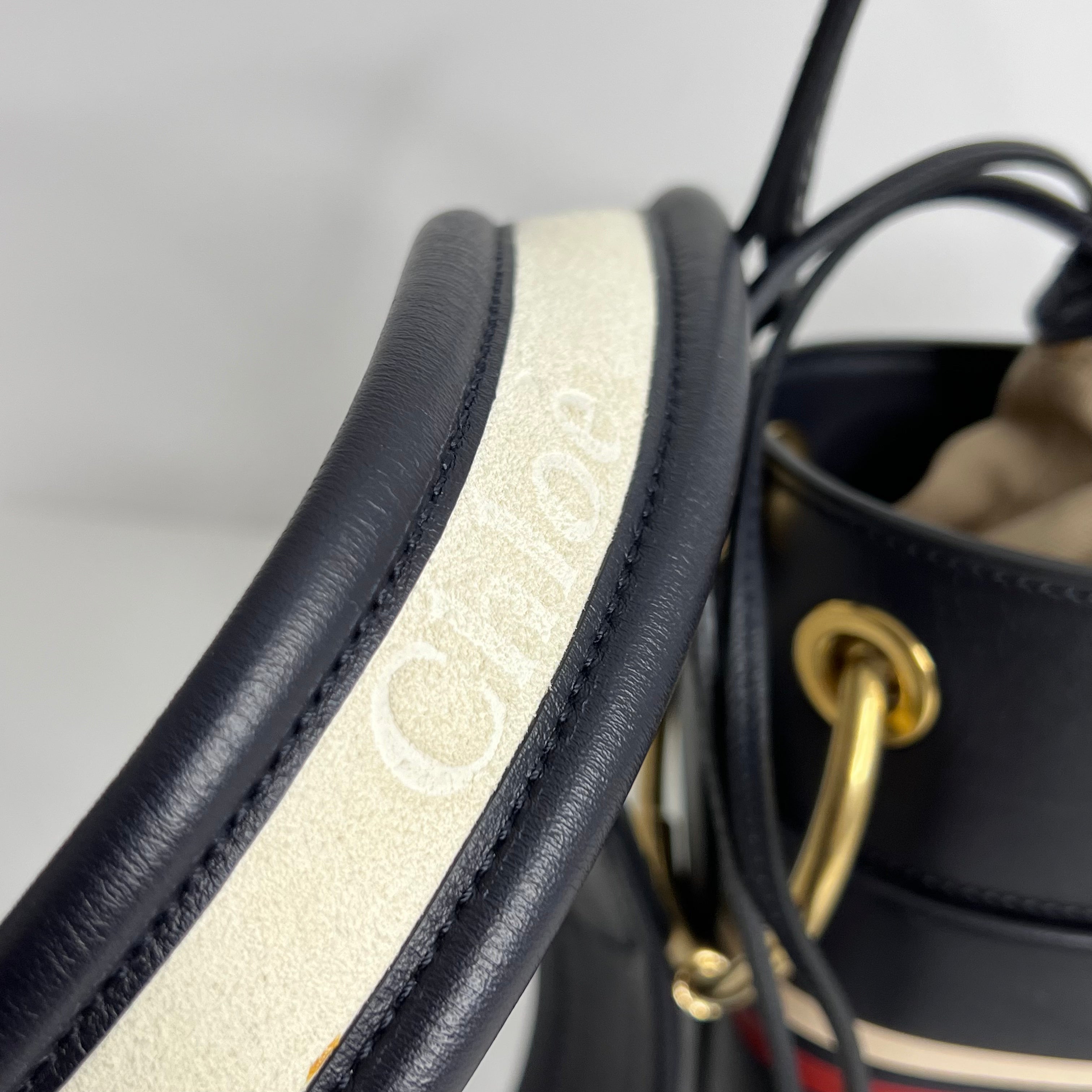 Navy Roy Mini Bucket Bag