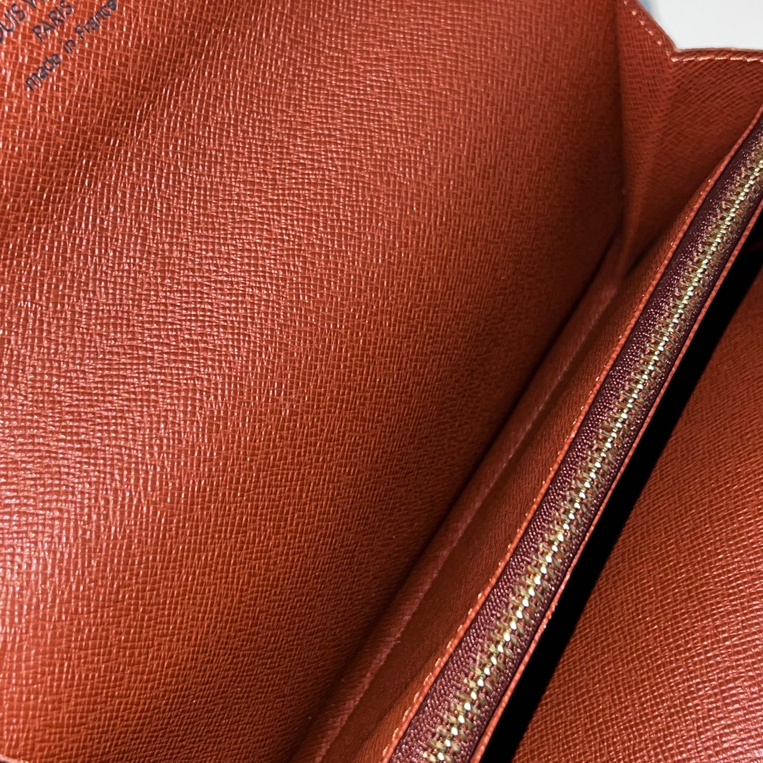 Monogram Wallet with Gold Chain