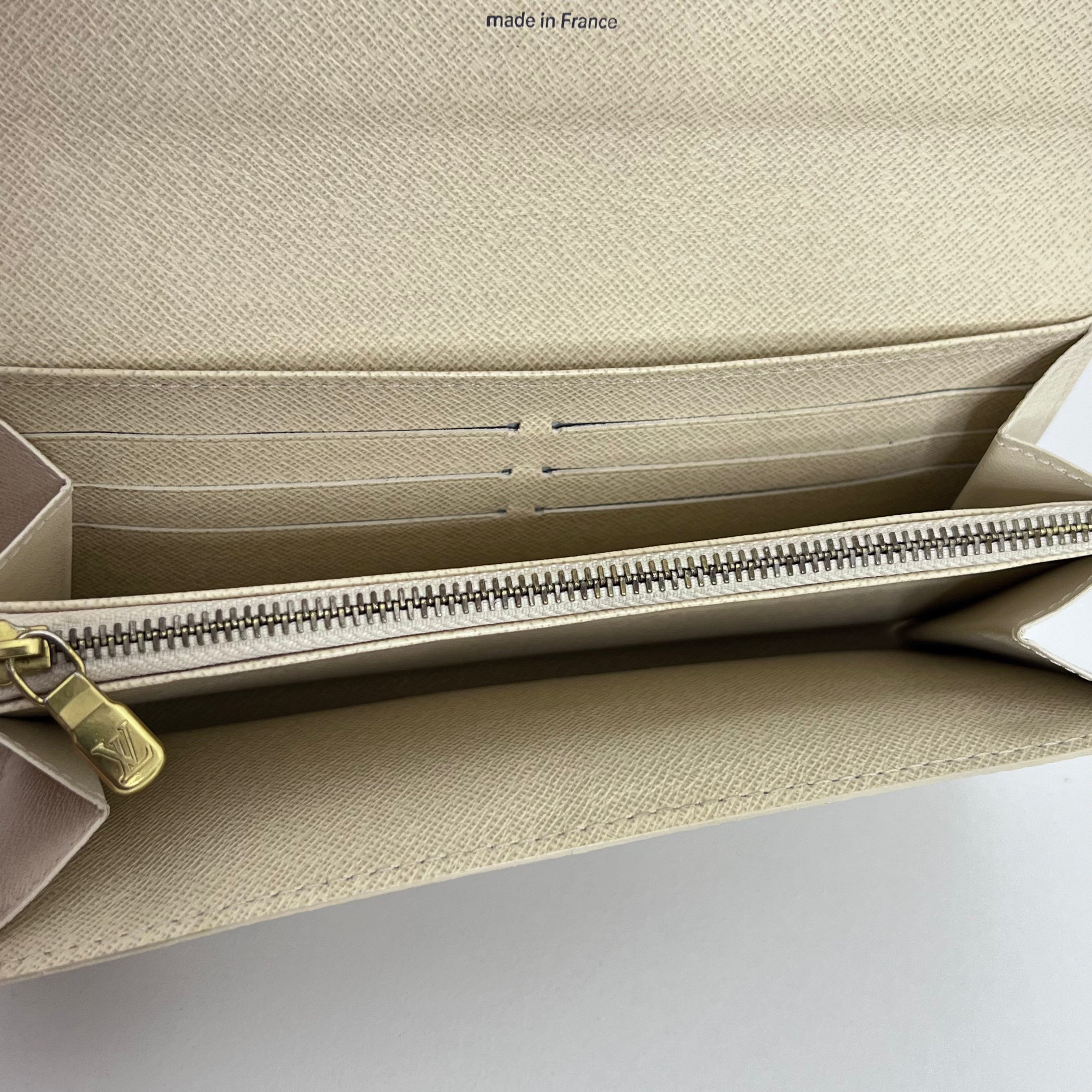 Damier Azur Long Wallet with Chain