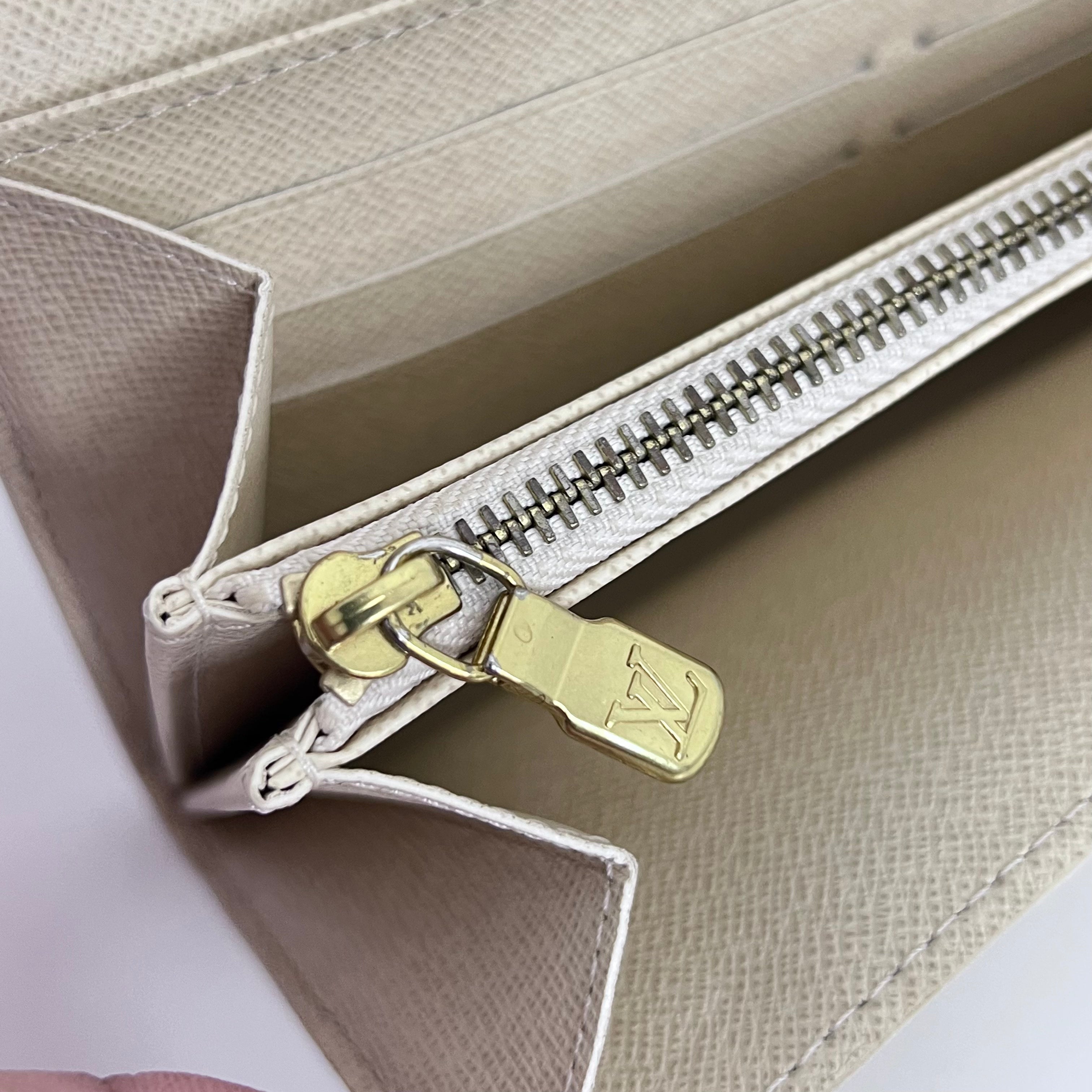 Damier Azur Long Wallet with Chain