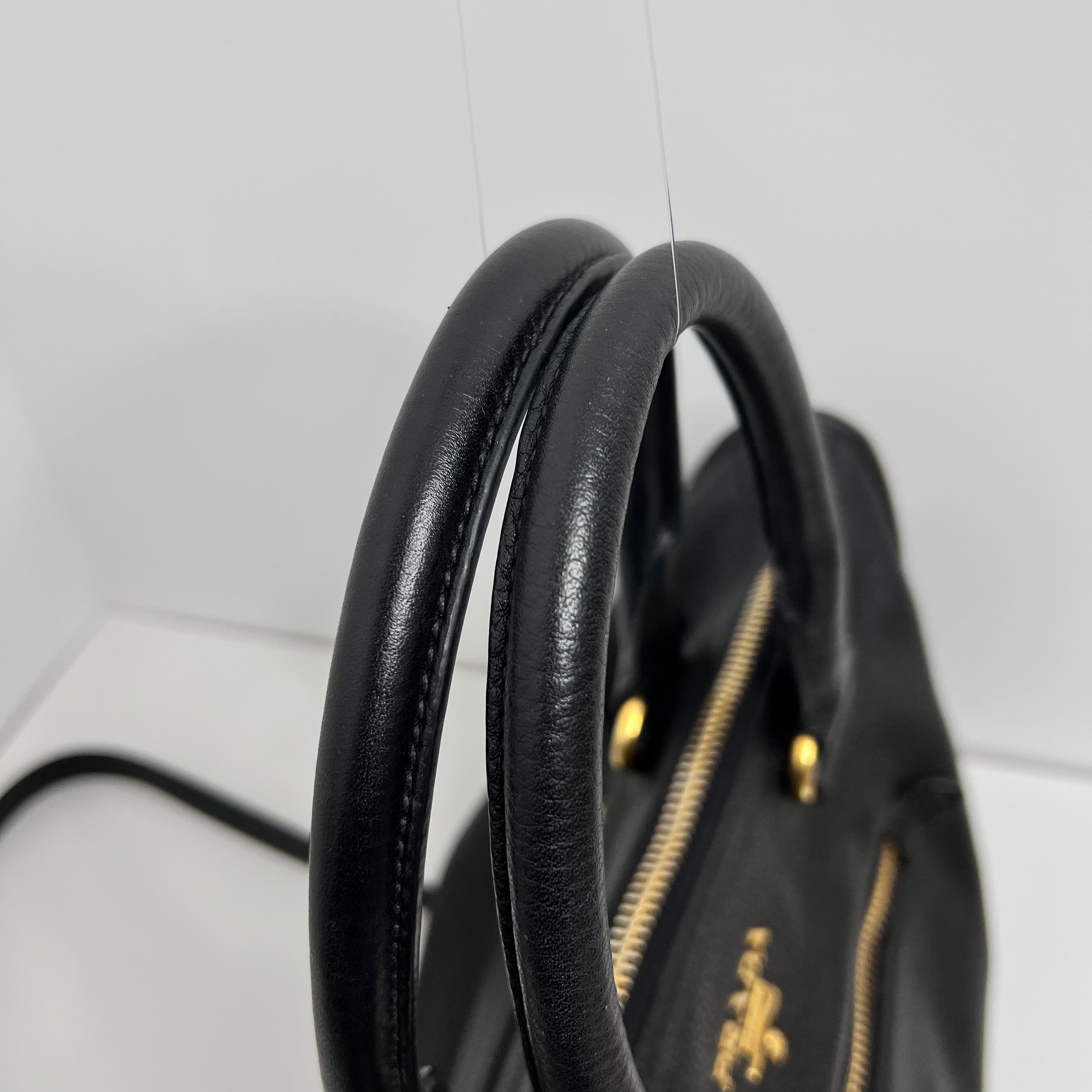 Black Vitello Daino Bag