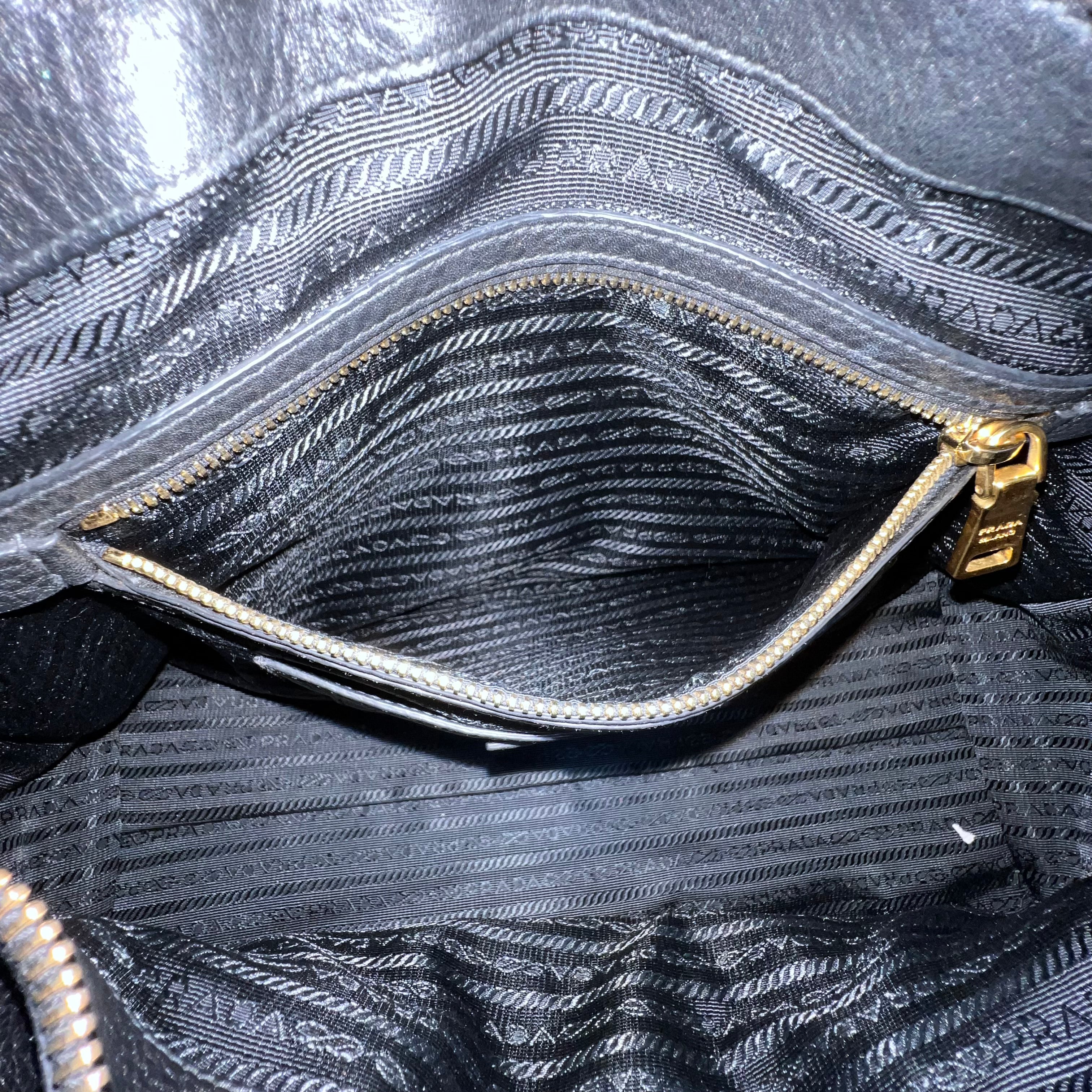 Black Vitello Daino Bag