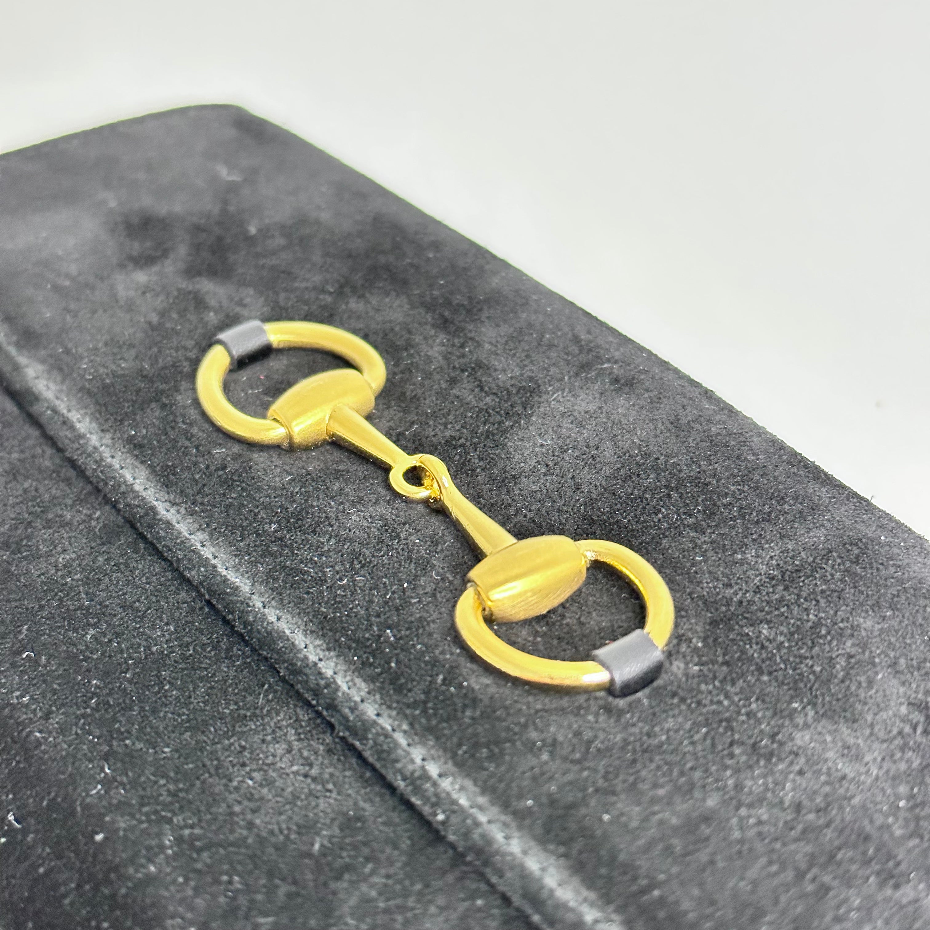 Horsebit Suede Long Wallet