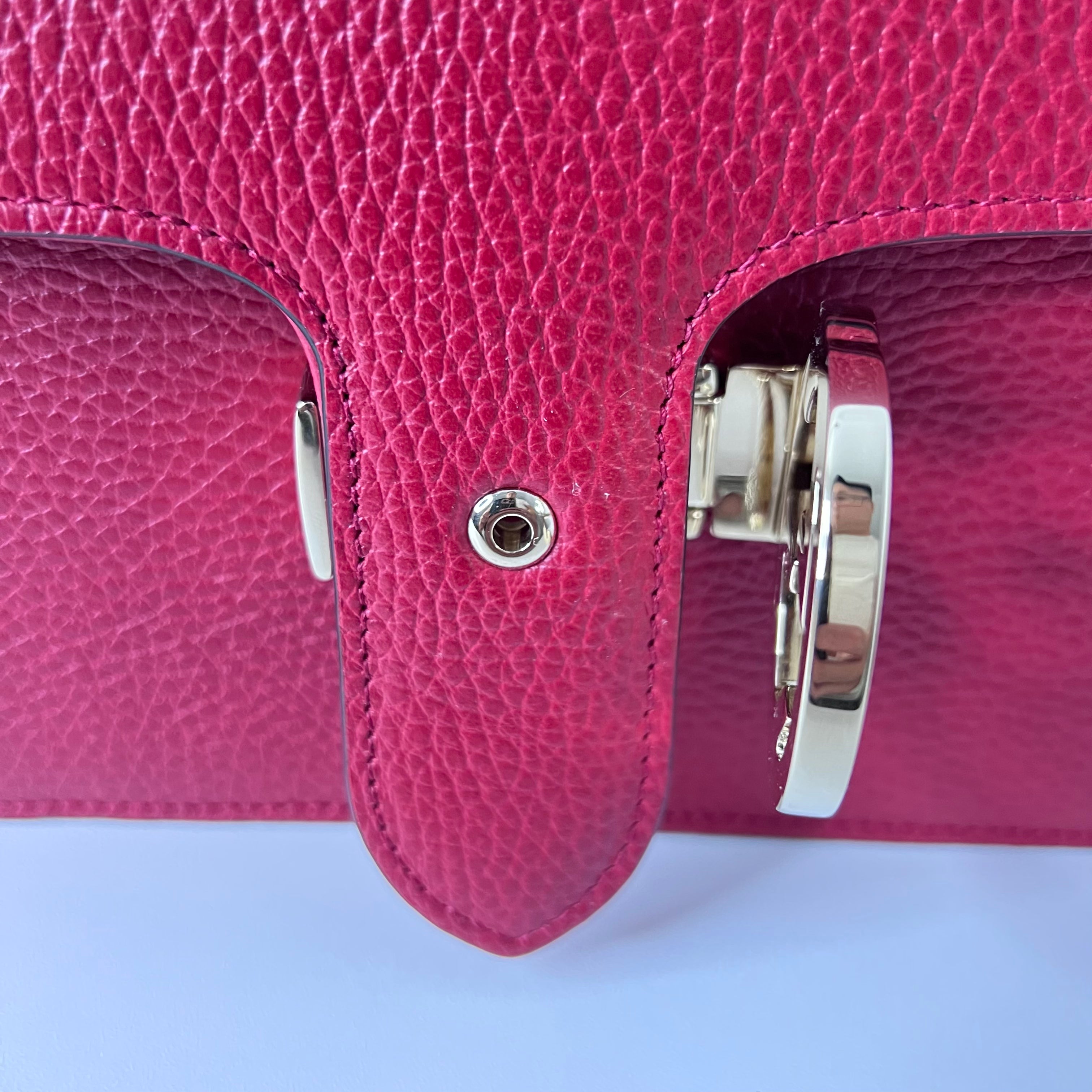 Red Interlocking GG Shoulder Bag