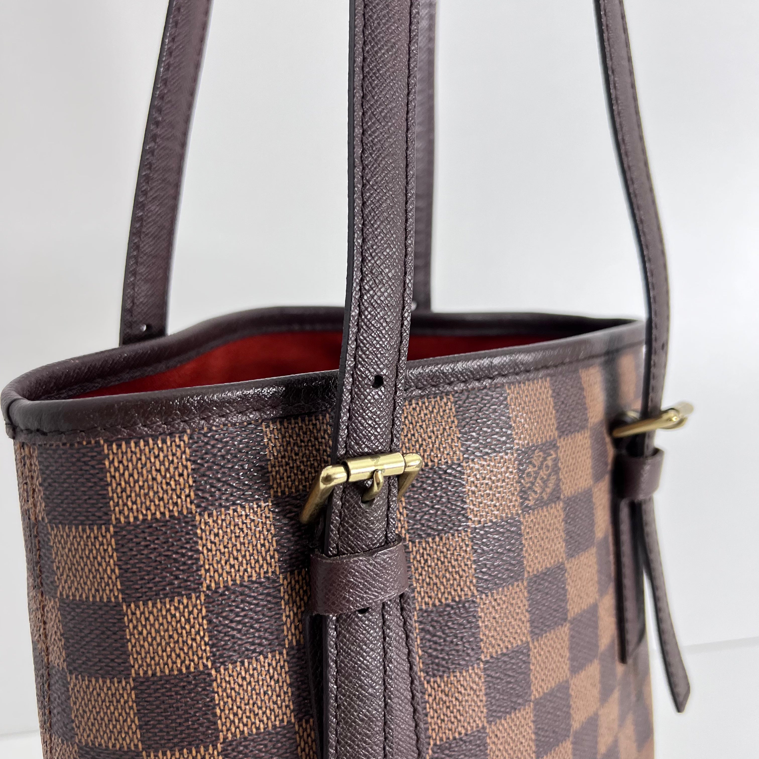 Damier Ebene Marais Petit Bucket Bag
