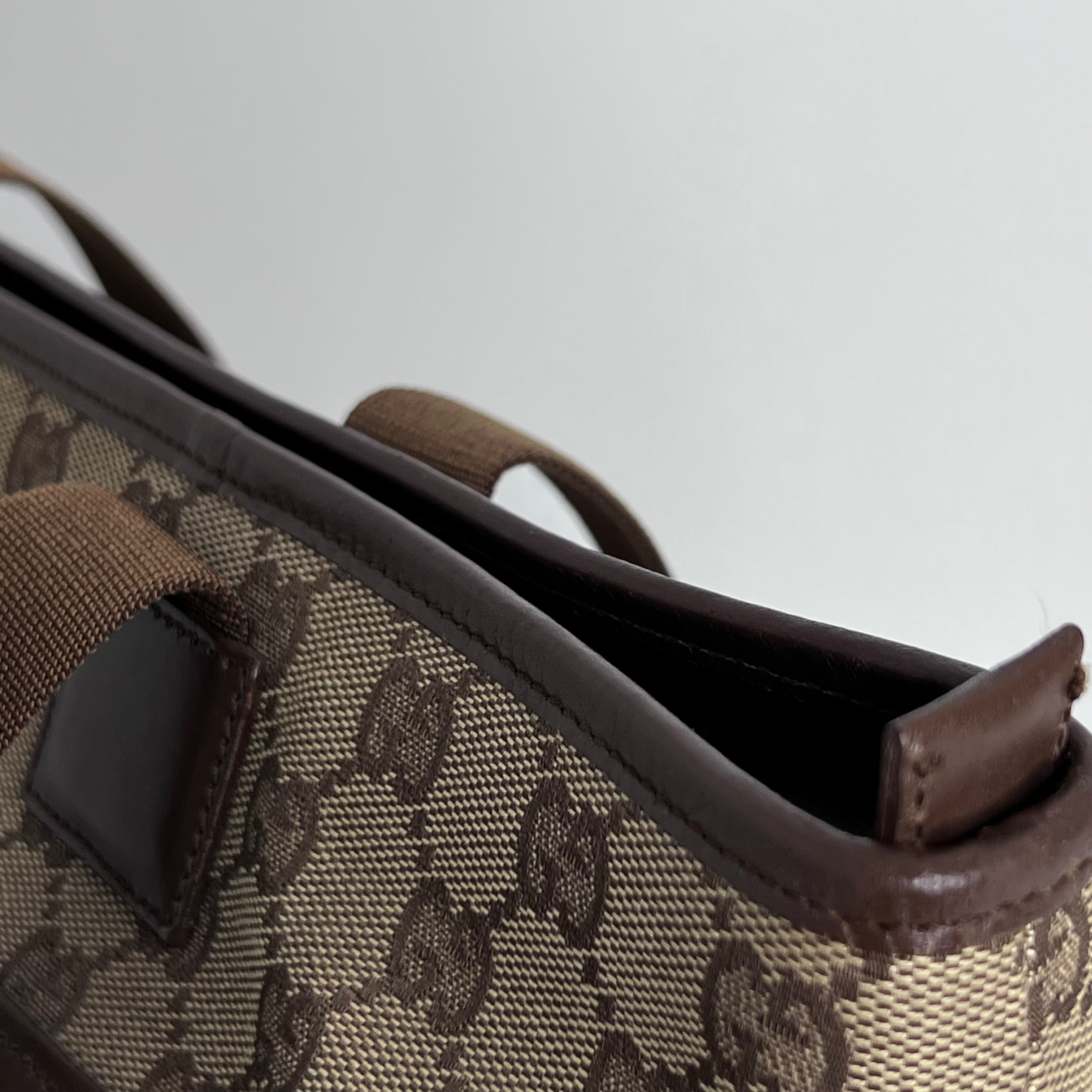 GG Web Canvas Tote