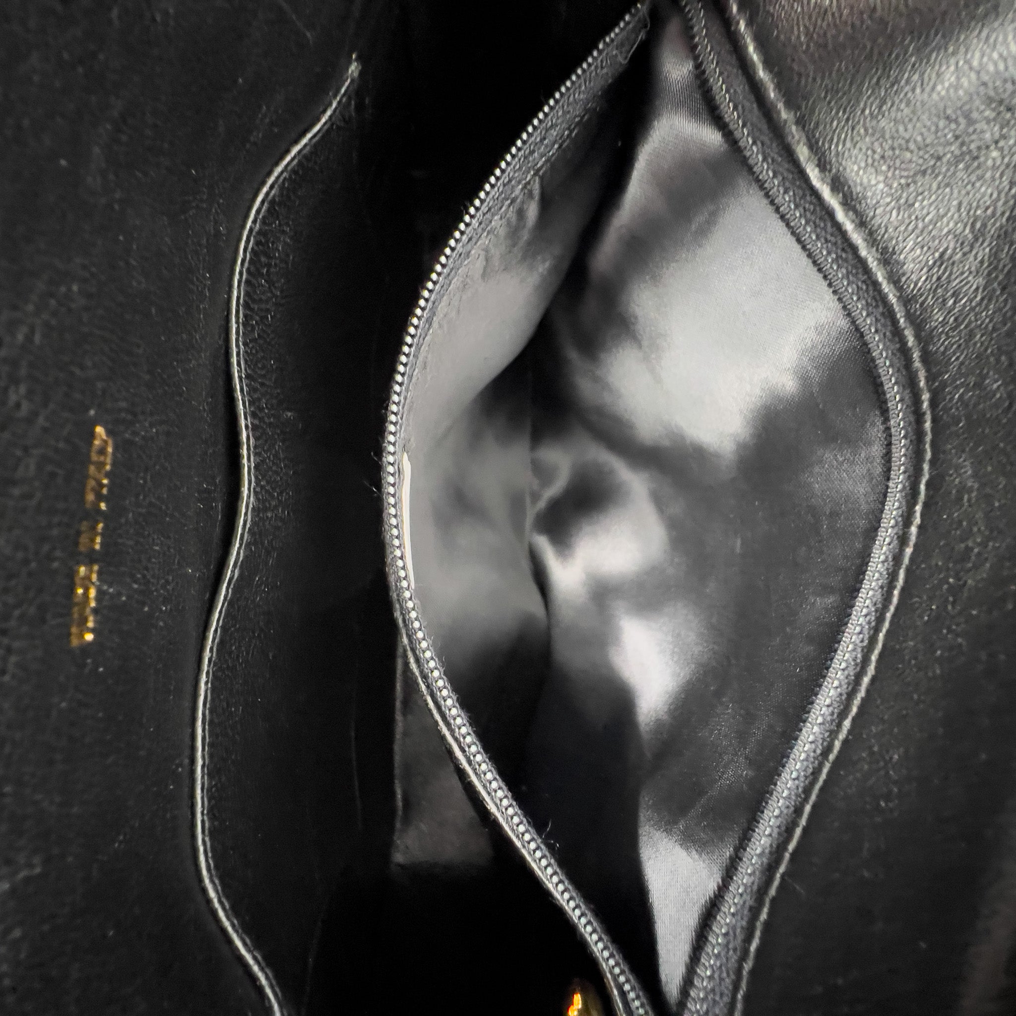 Vintage Black Lambskin Camera Bag