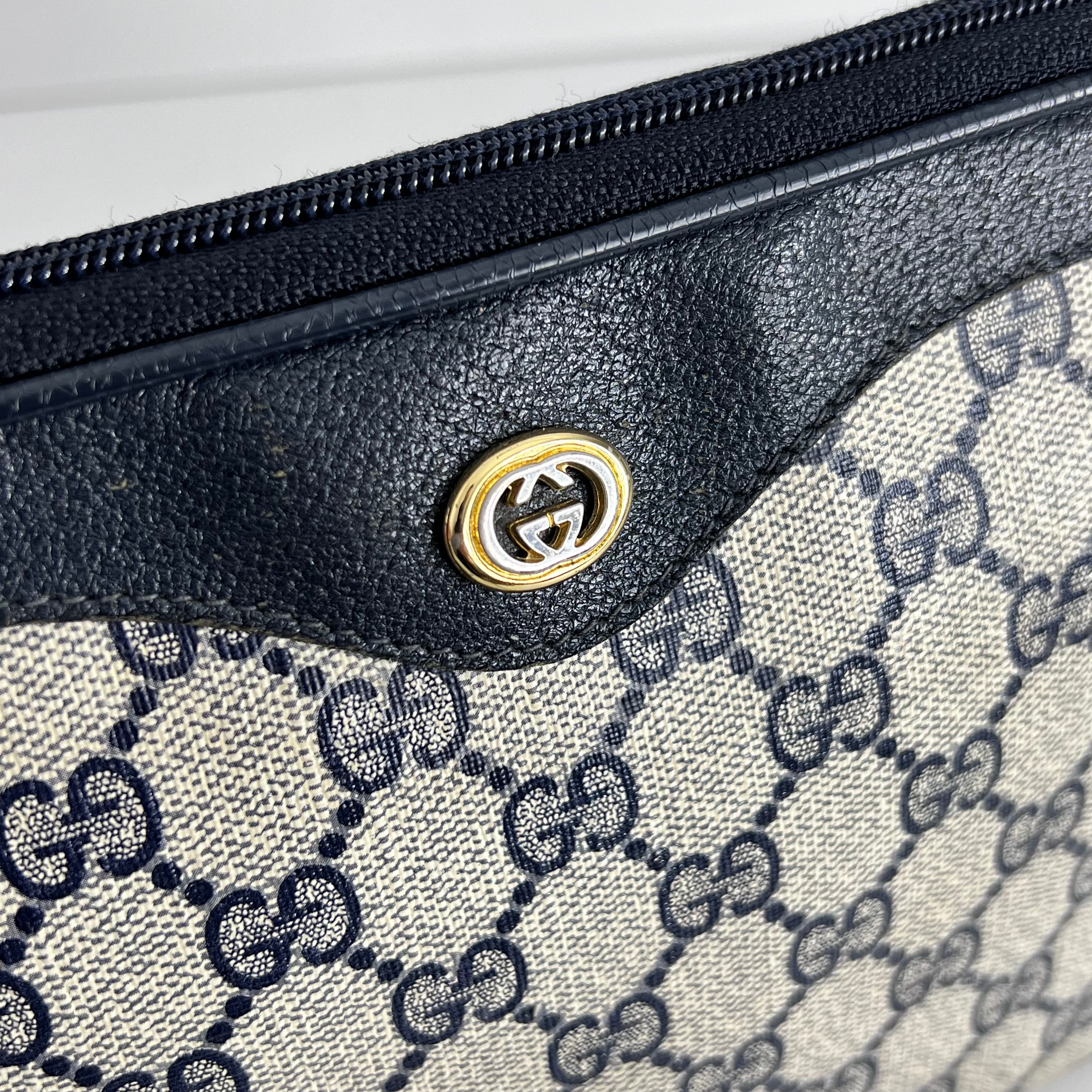 Navy GG Supreme Crossbody