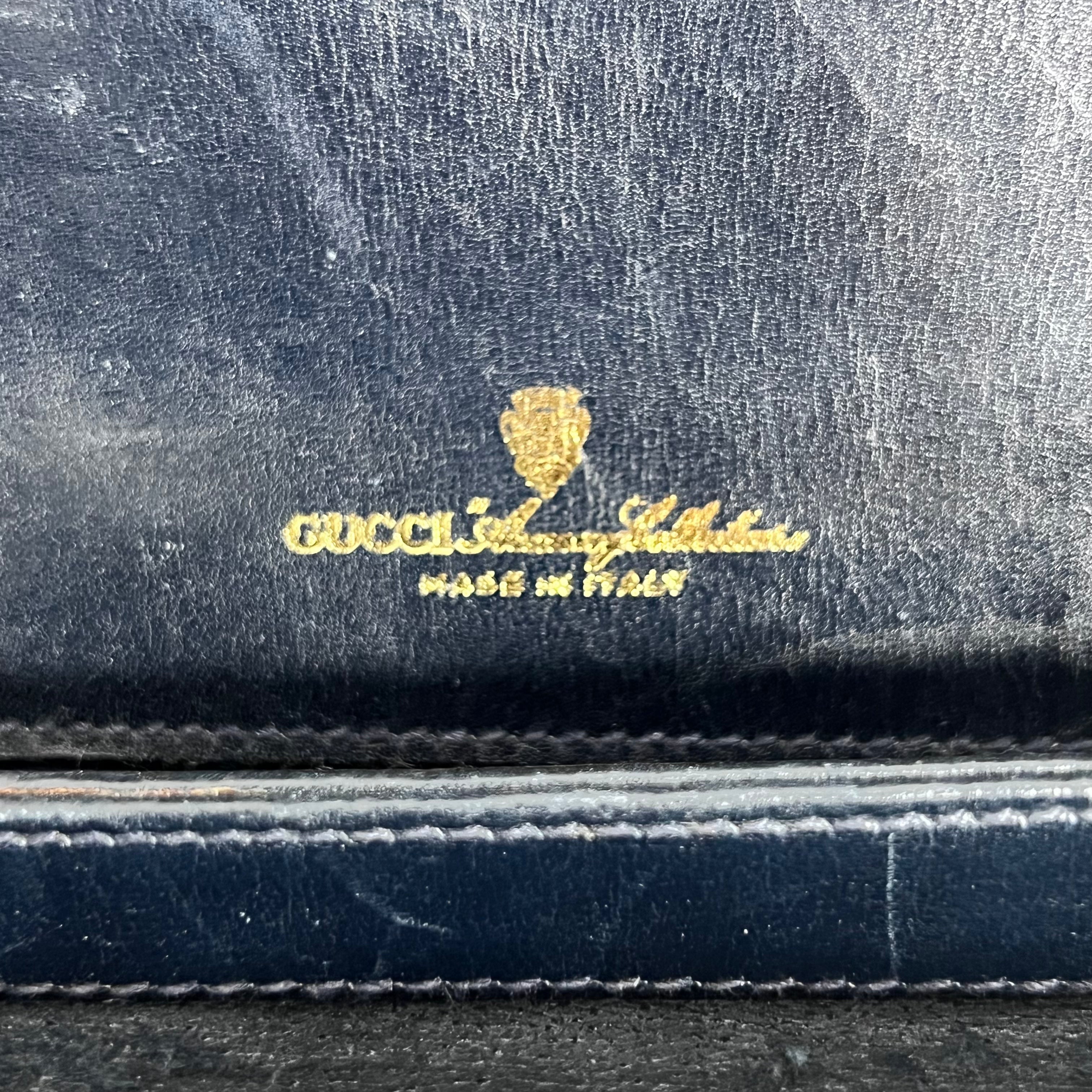 Navy GG Web Crossbody