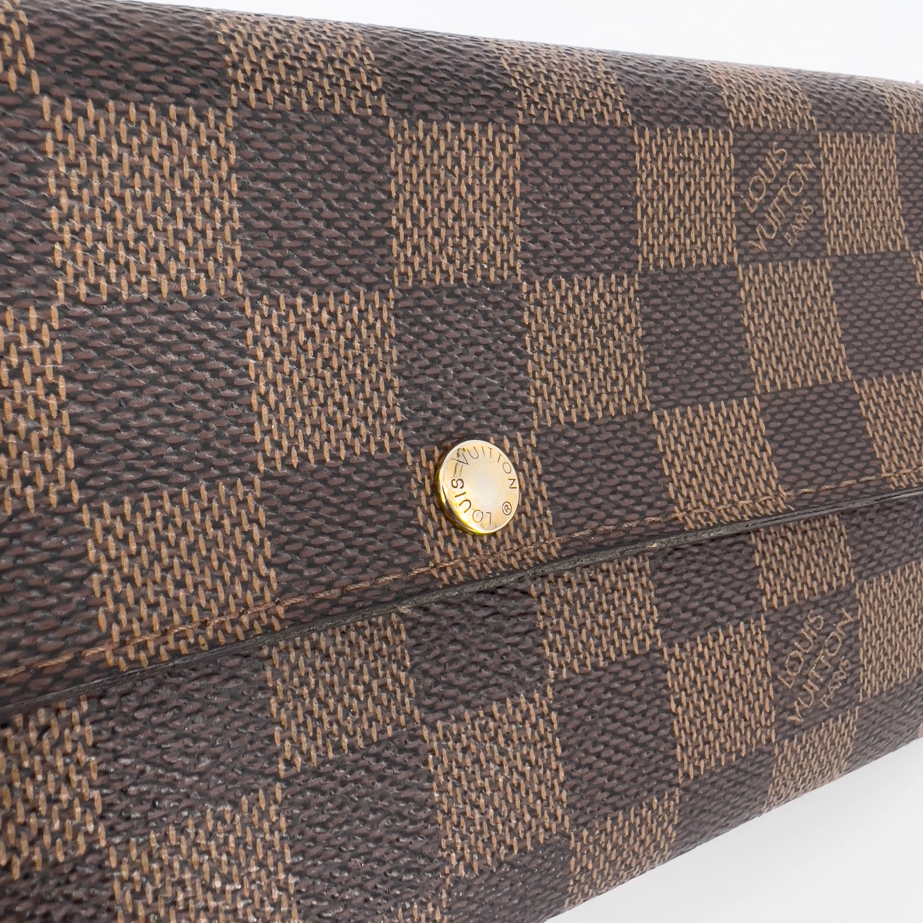 Damier Ebene Wallet with Chain