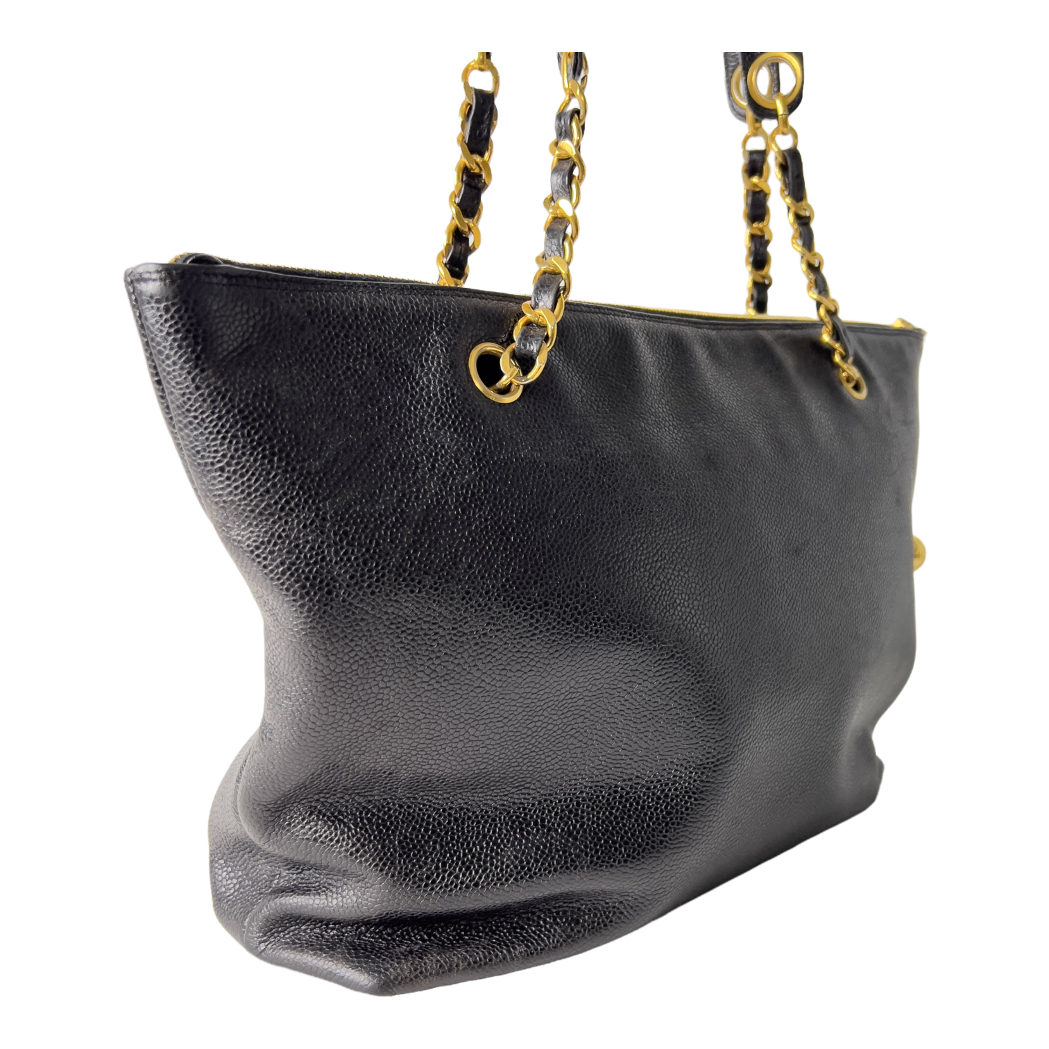 Vintage Caviar CC Turn-lock Tote