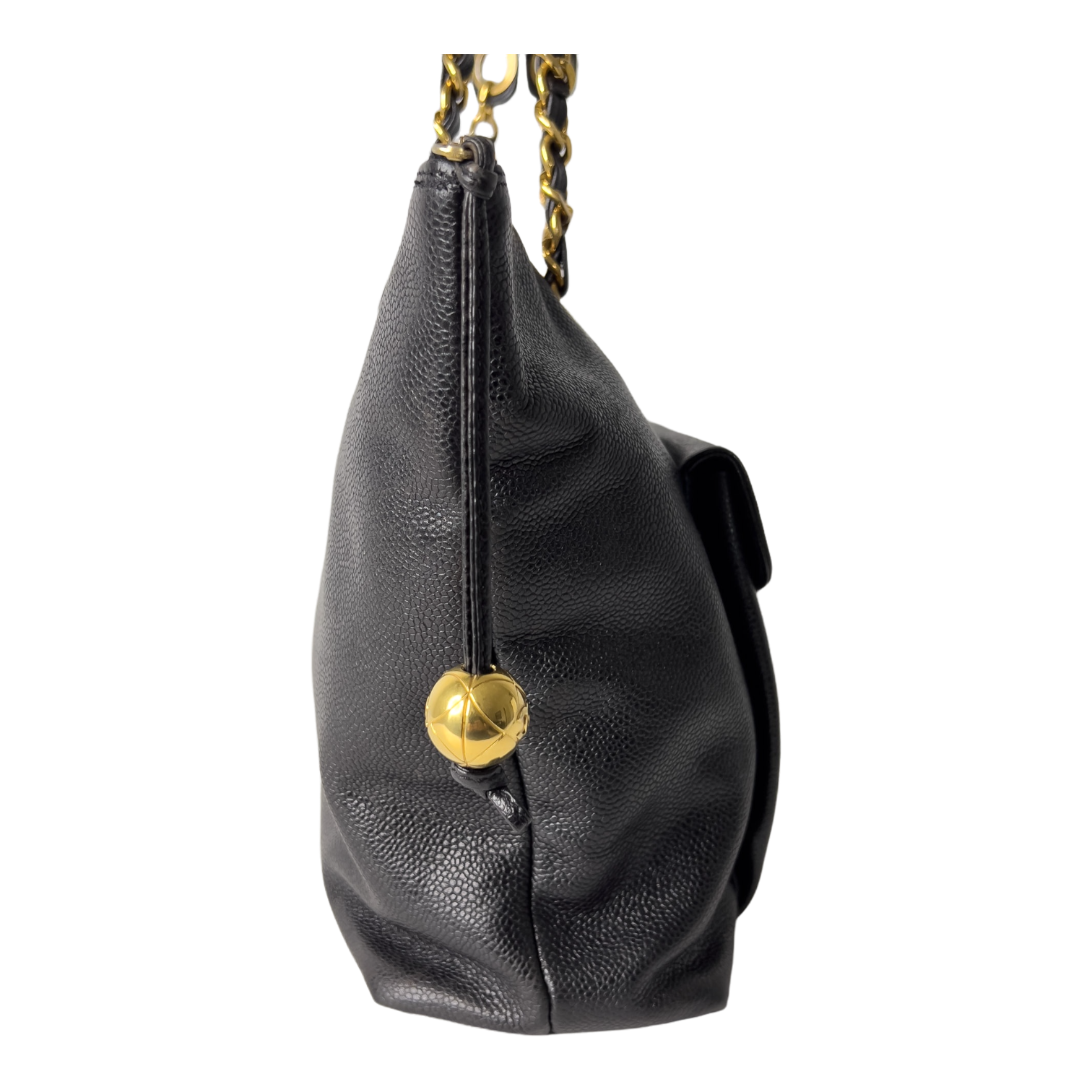 Vintage Caviar CC Turn-lock Tote