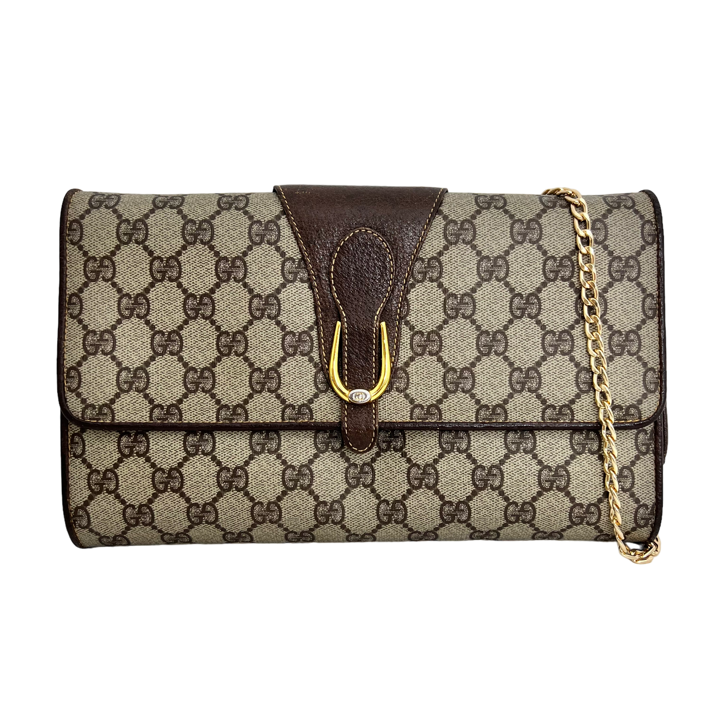 GG Supreme Clutch w/ Gold Chain
