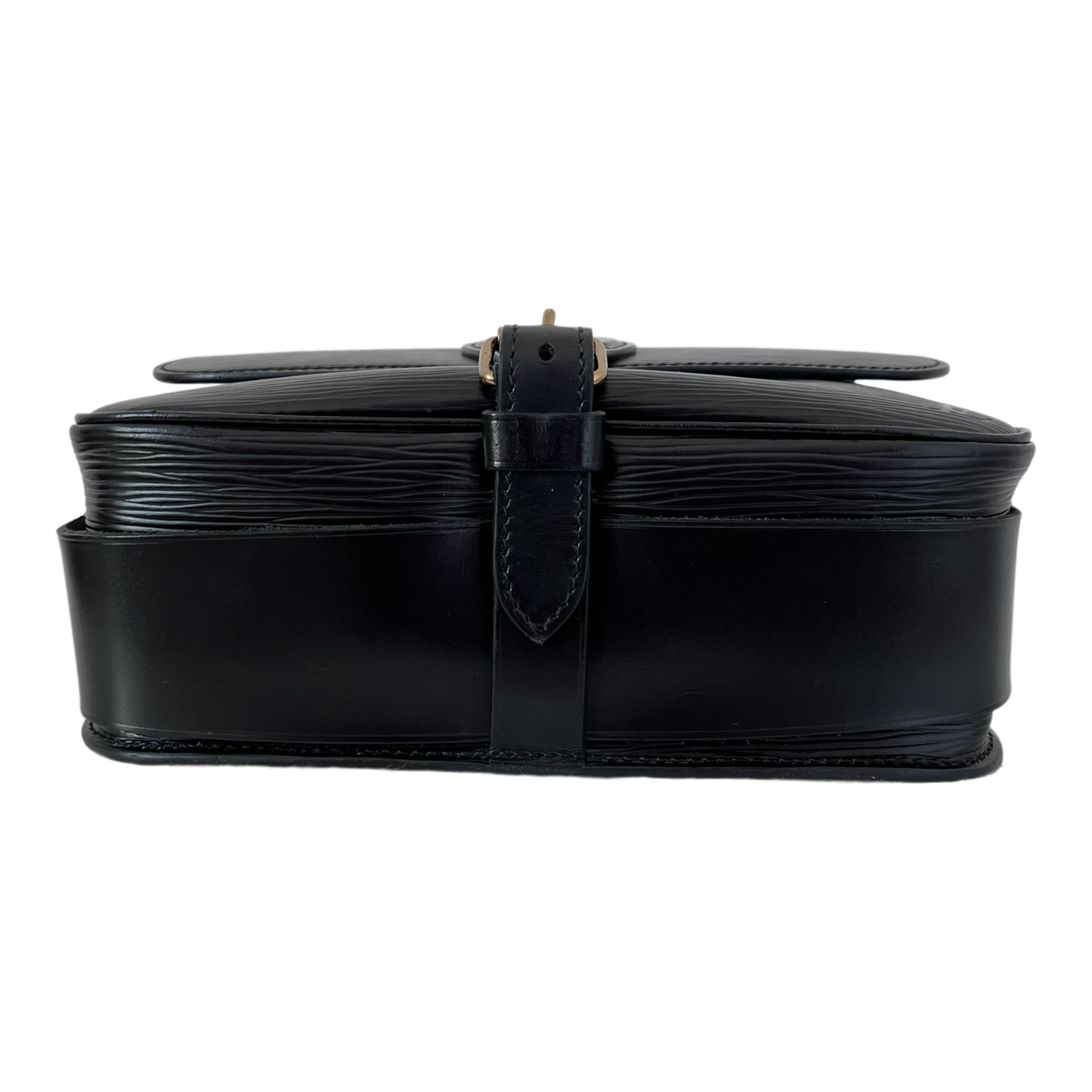 Black Epi Cartouchiere Crossbody