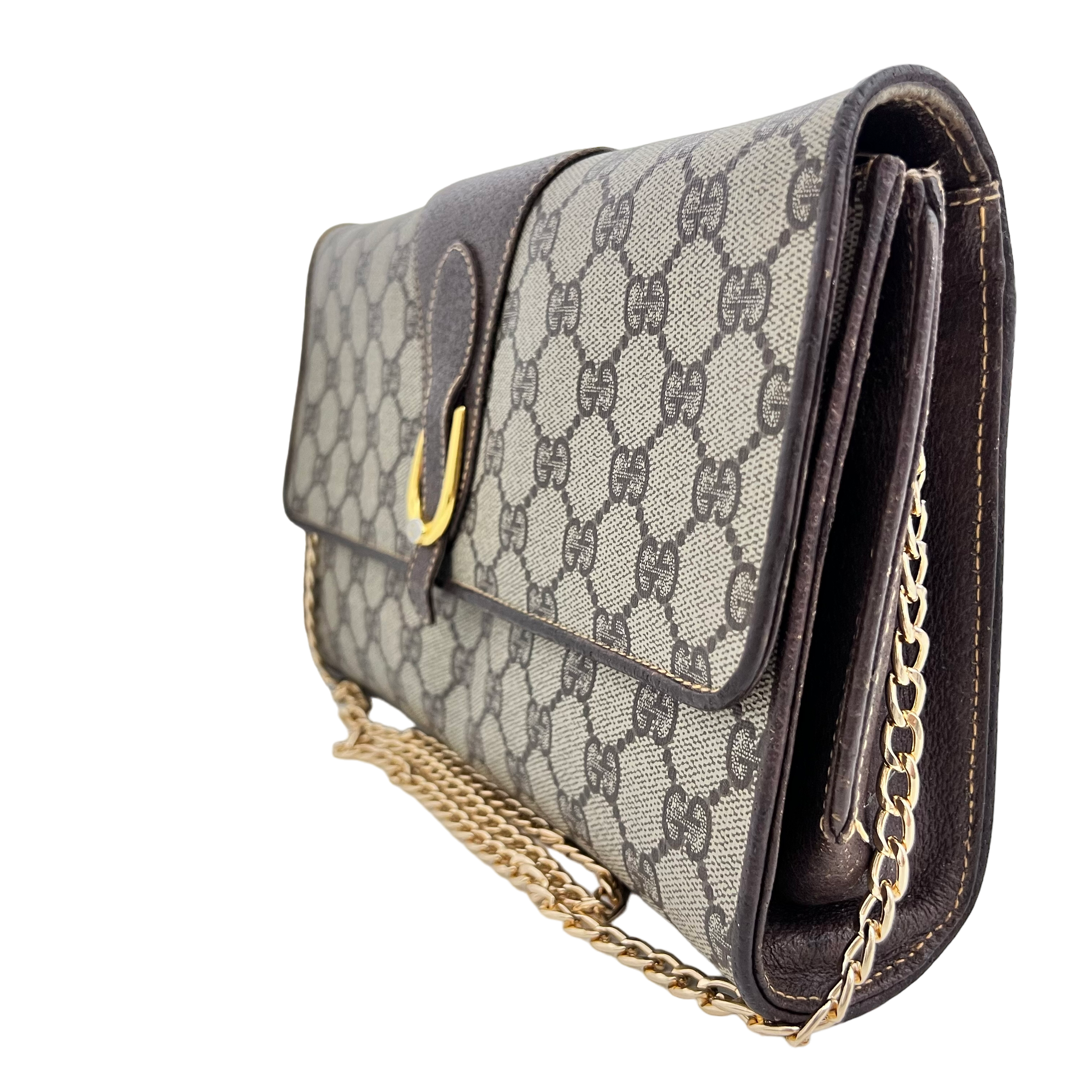 GG Supreme Clutch w/ Gold Chain