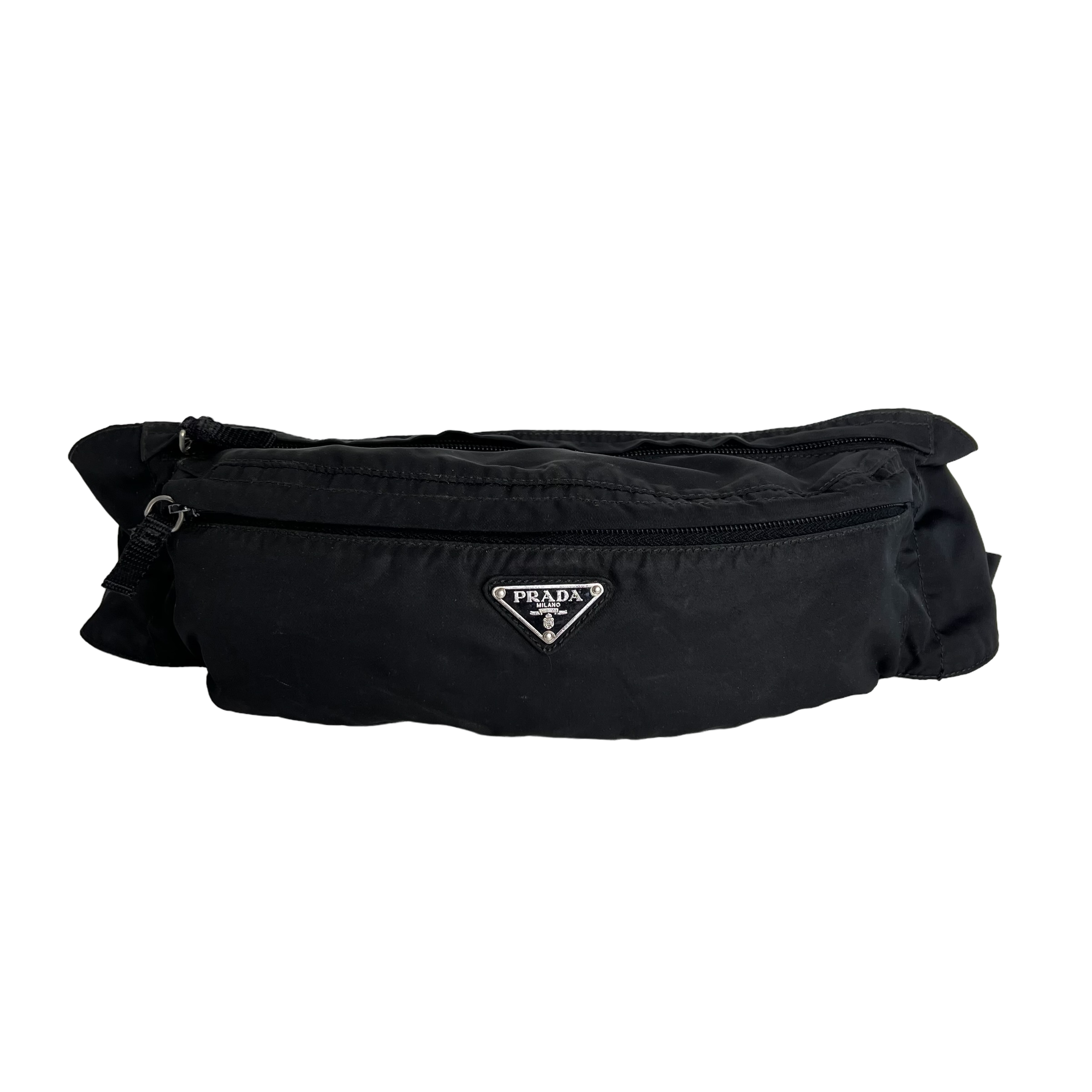 Nylon Tessuto Slim Waist Bag
