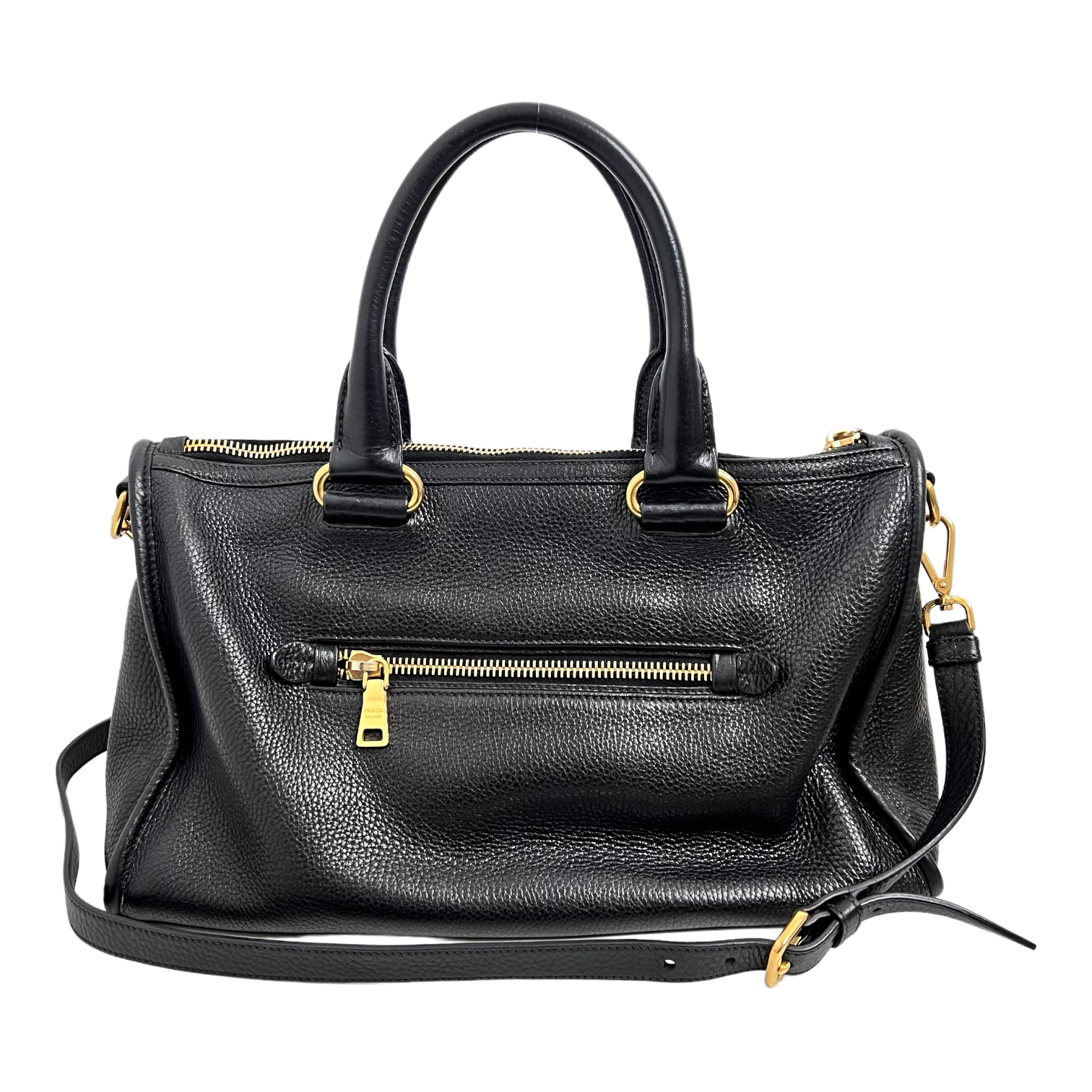 Black Vitello Daino Bag