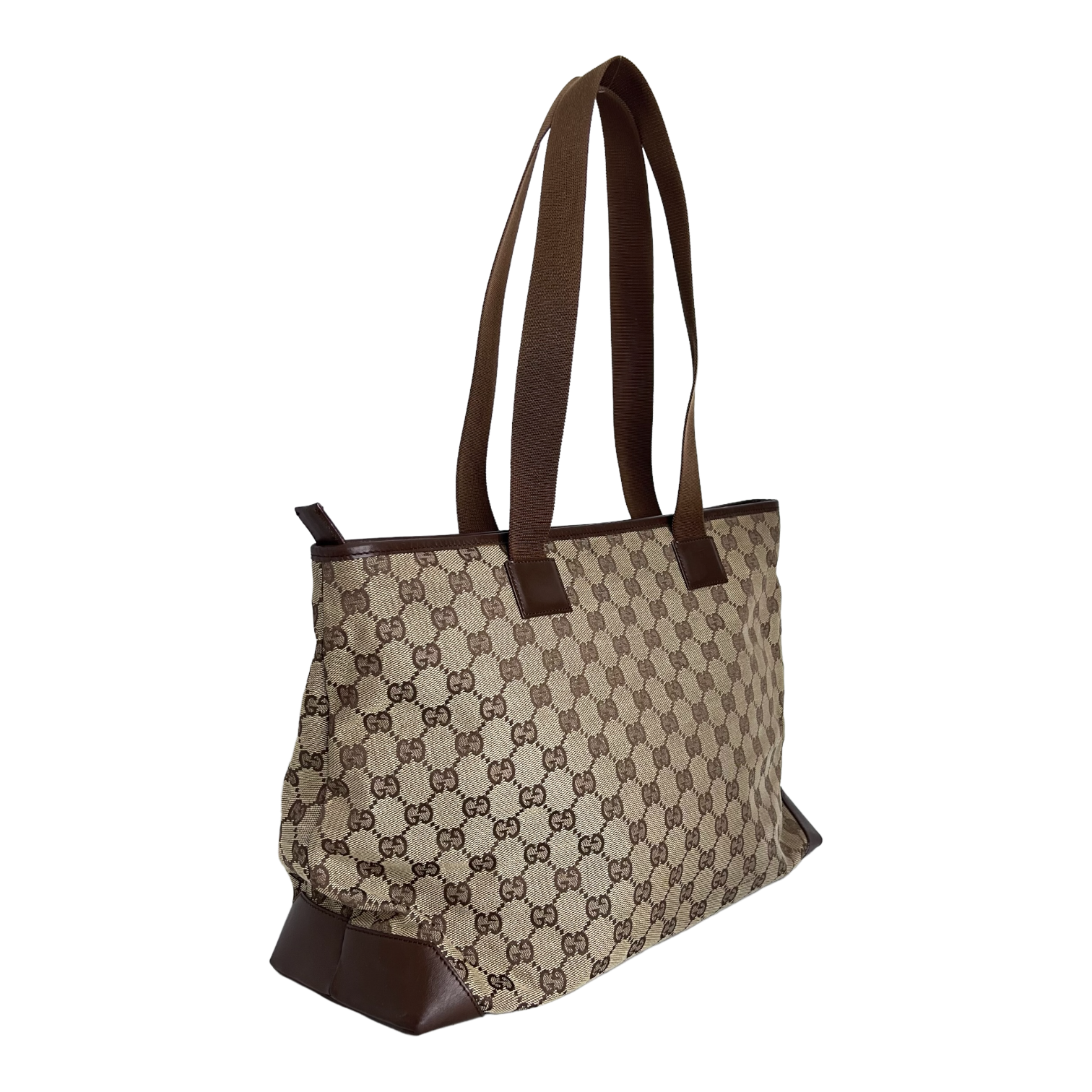 GG Web Canvas Tote