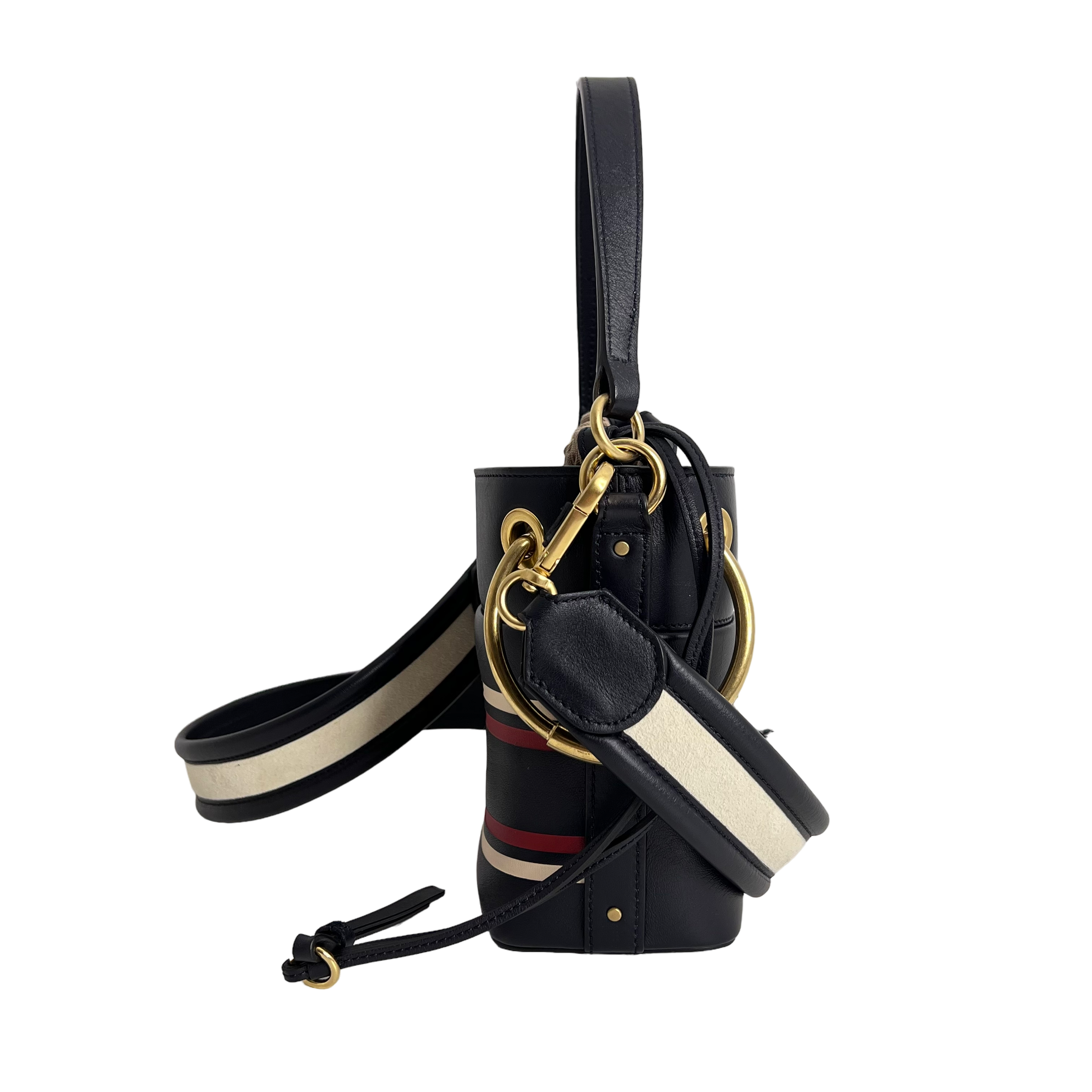 Navy Roy Mini Bucket Bag