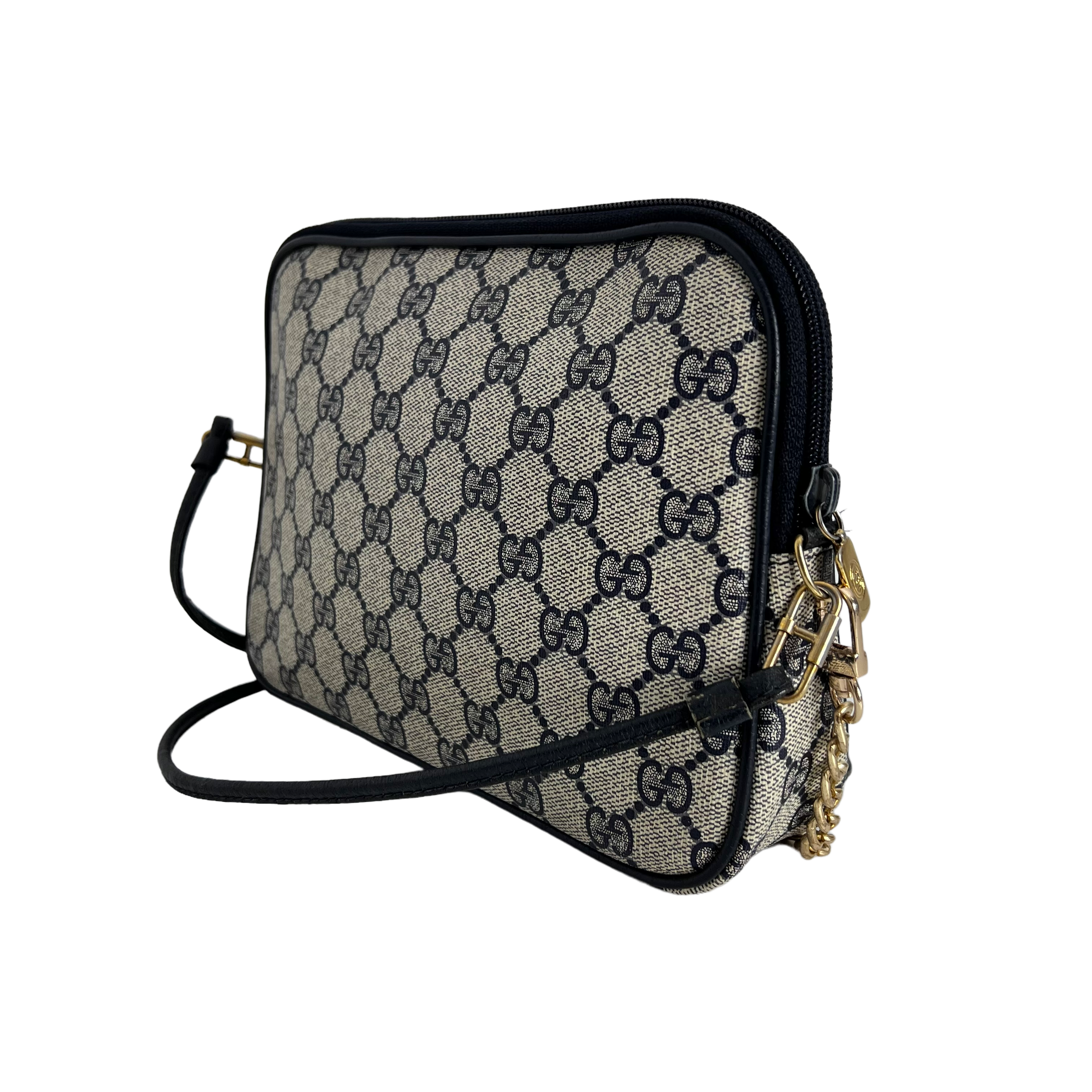 Navy GG Supreme Crossbody