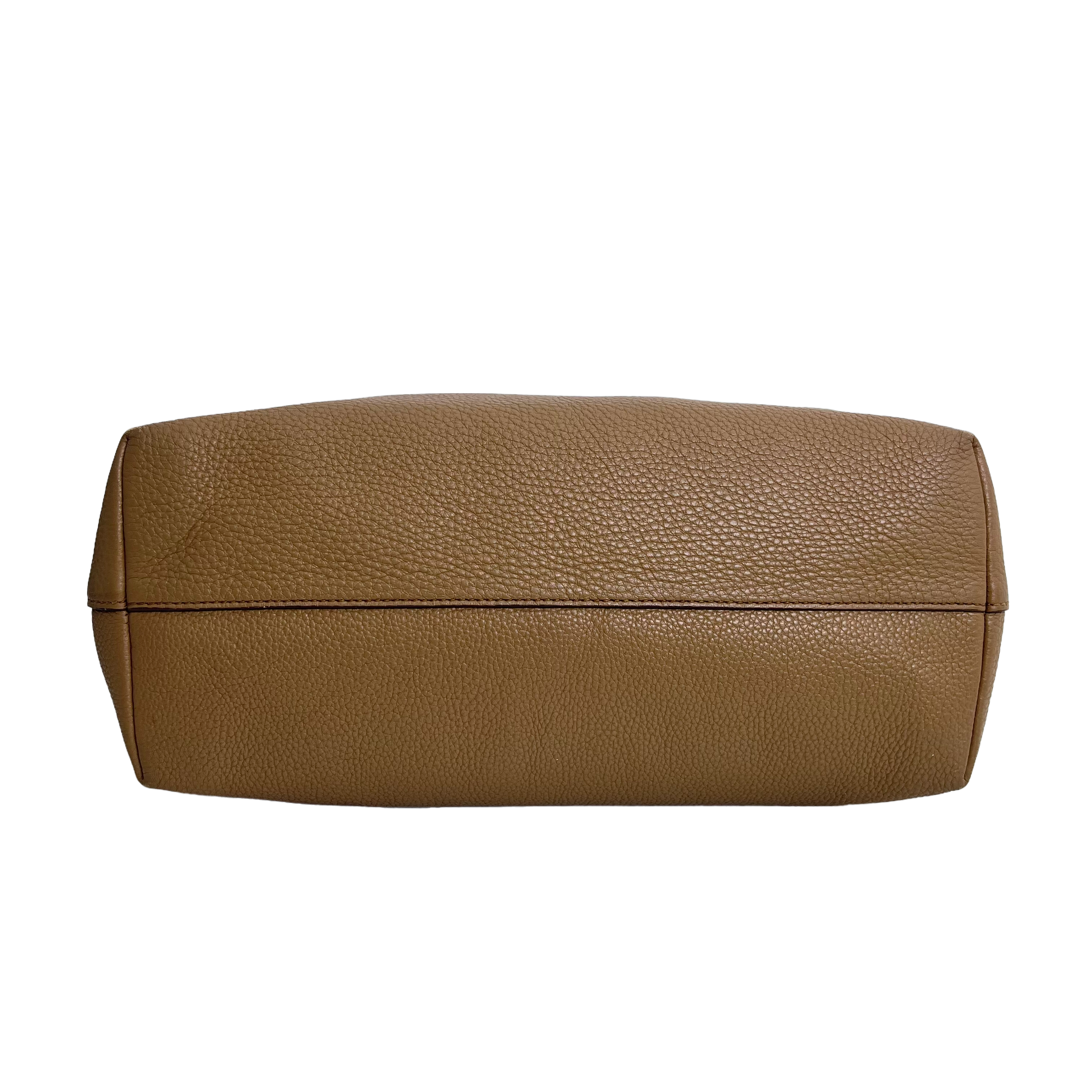 Caramel Vitello Daino Leather Tote