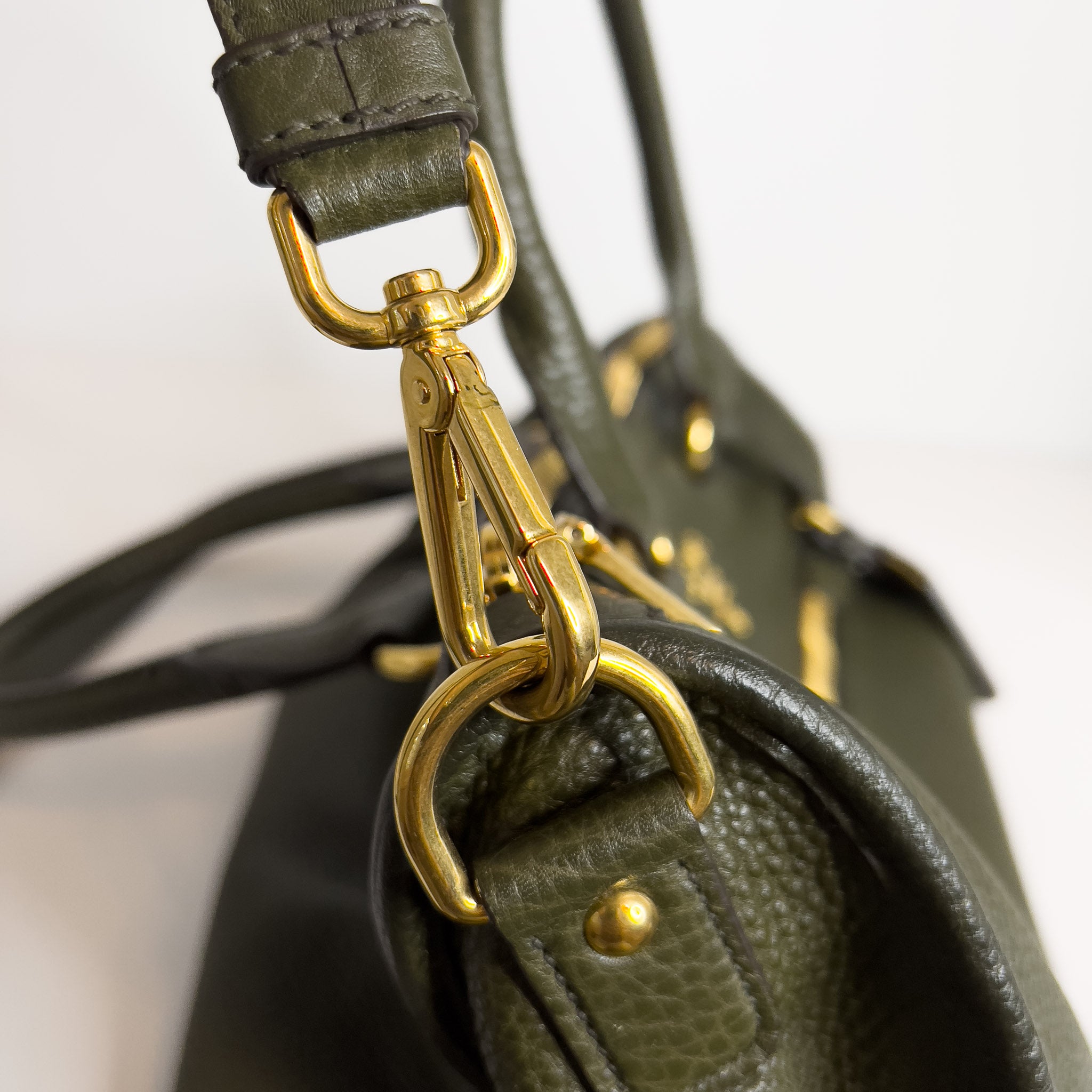 Hunter Green Vitello Daino Bag