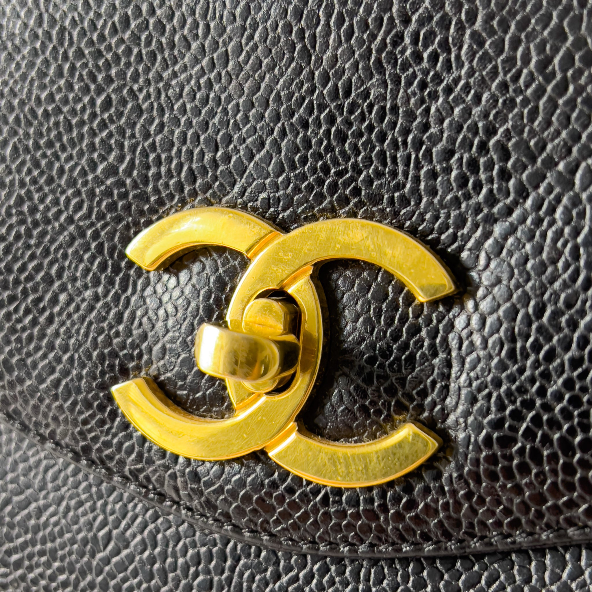 Vintage Caviar CC Turn-lock Tote