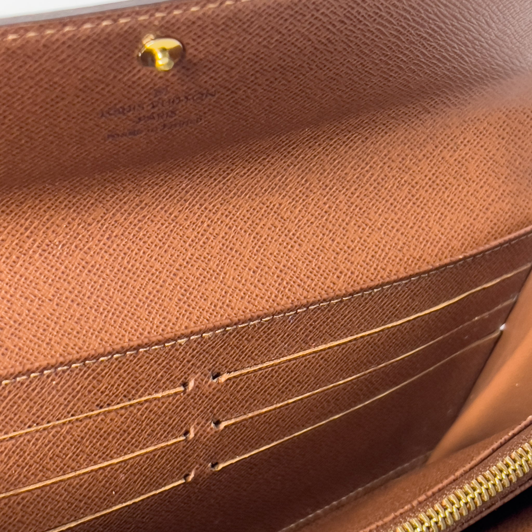 Monogram Wallet with Gold Chain