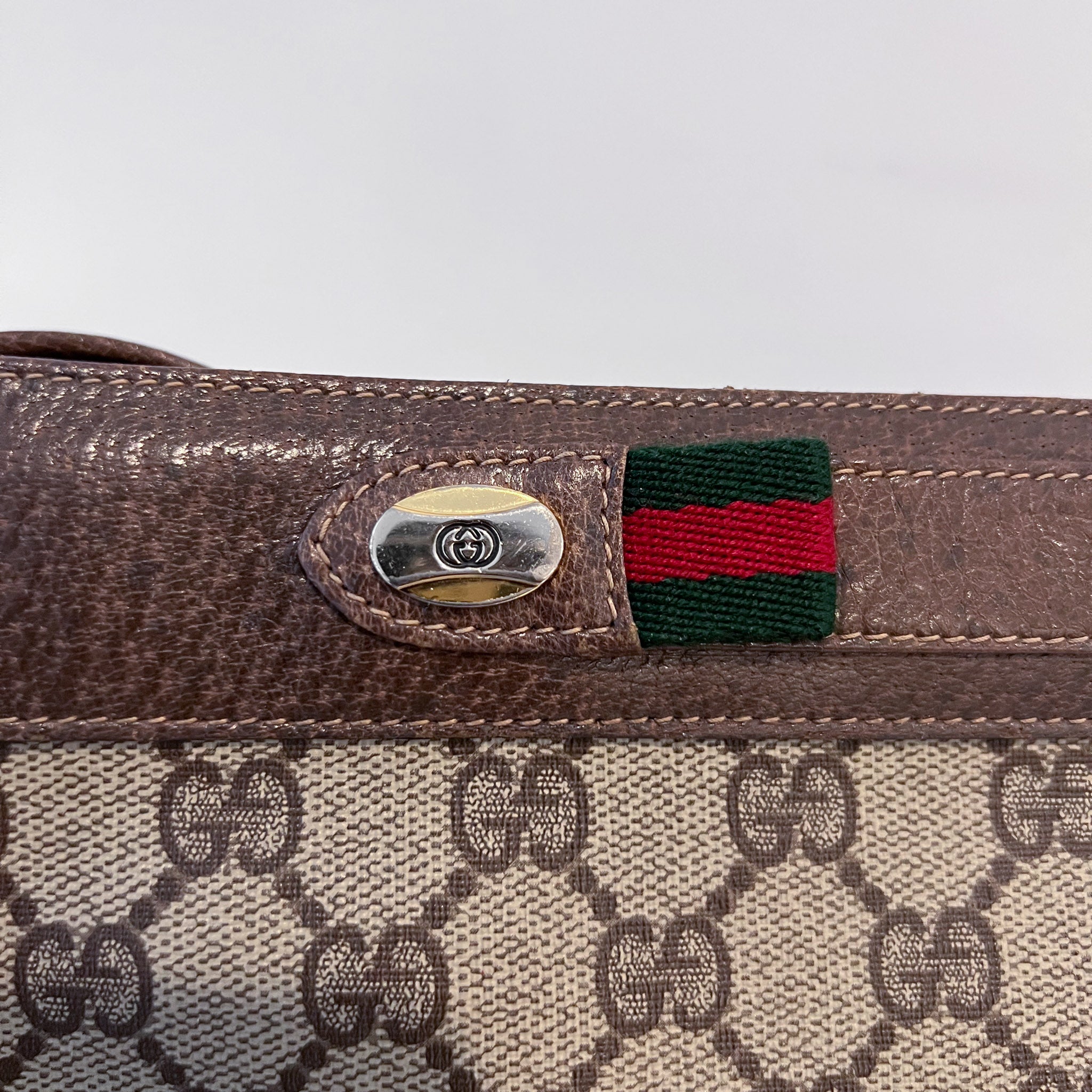GG Supreme Web Crossbody Bag