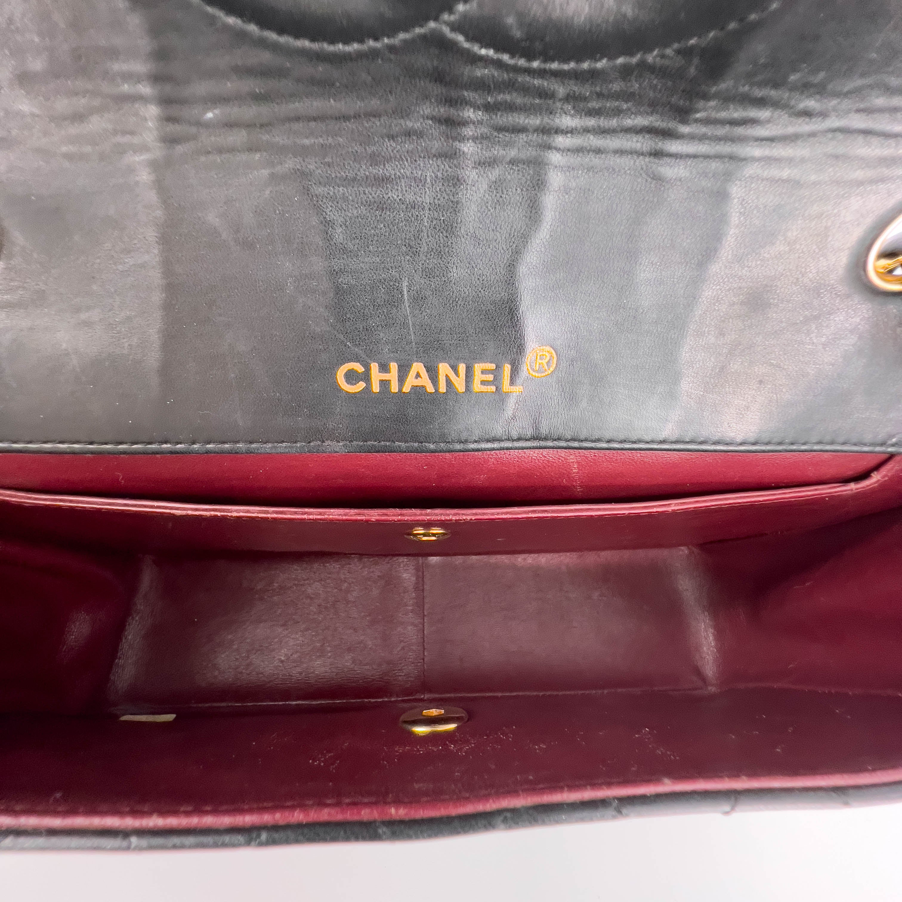 Vintage Medium Half-Flap Quilted Lambskin Bag